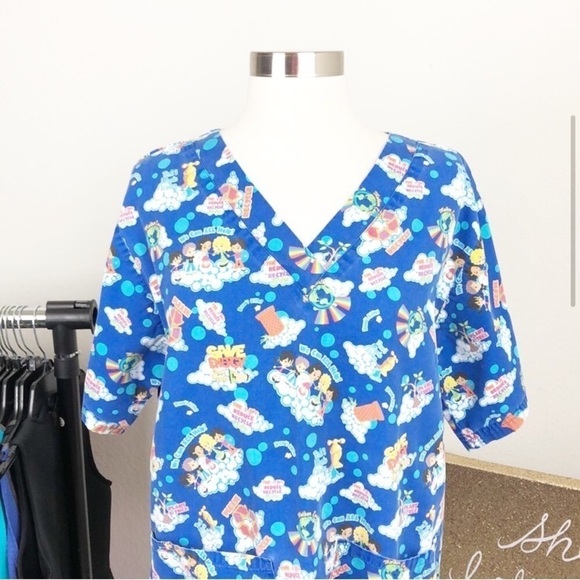 Recycle Save the Planet nurse scrub top - Picture 2 of 6